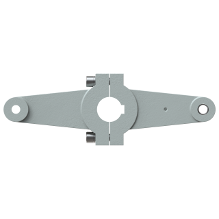Rudder tiller arm shaft Ø50mm bolt Ø16mm, dual