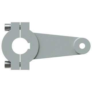 Rudder tiller arm shaft Ø50mm bolt Ø16mm, single